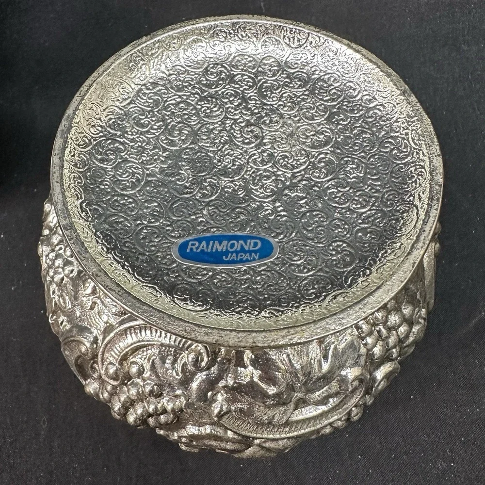 Raimond Silver‎ Plated Mustard Pot /Jam Jar Made In Japan, Vintage